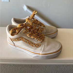Vans Kids' Cream and Yellow Sneakers